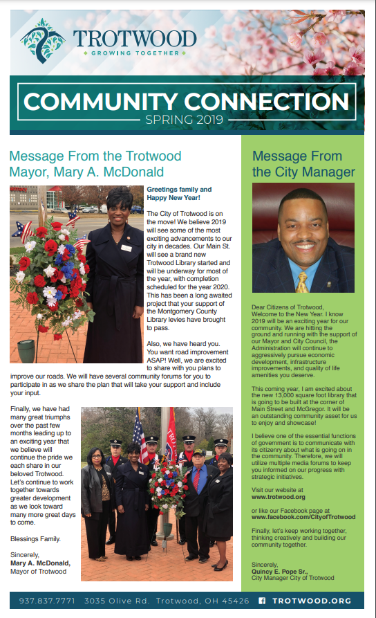 2019 spring newsletter - cover