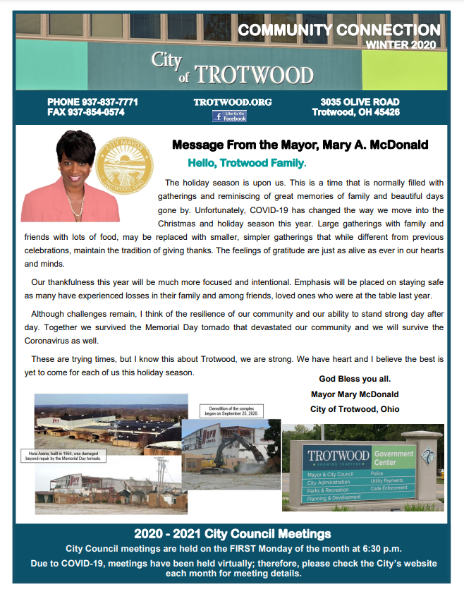 2020 winter newsletter - cover