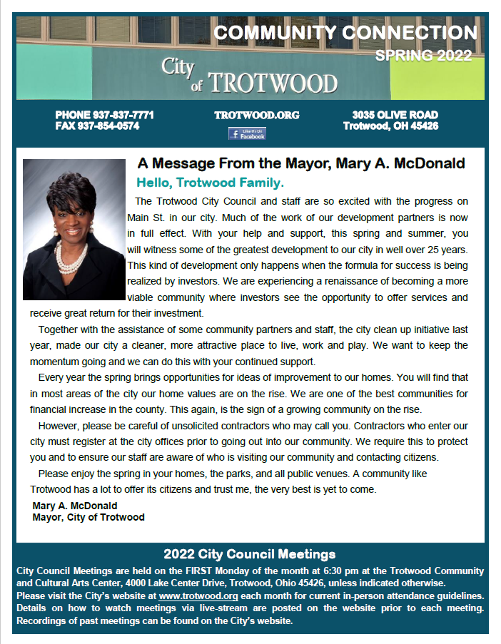 2022 spring newsletter - cover